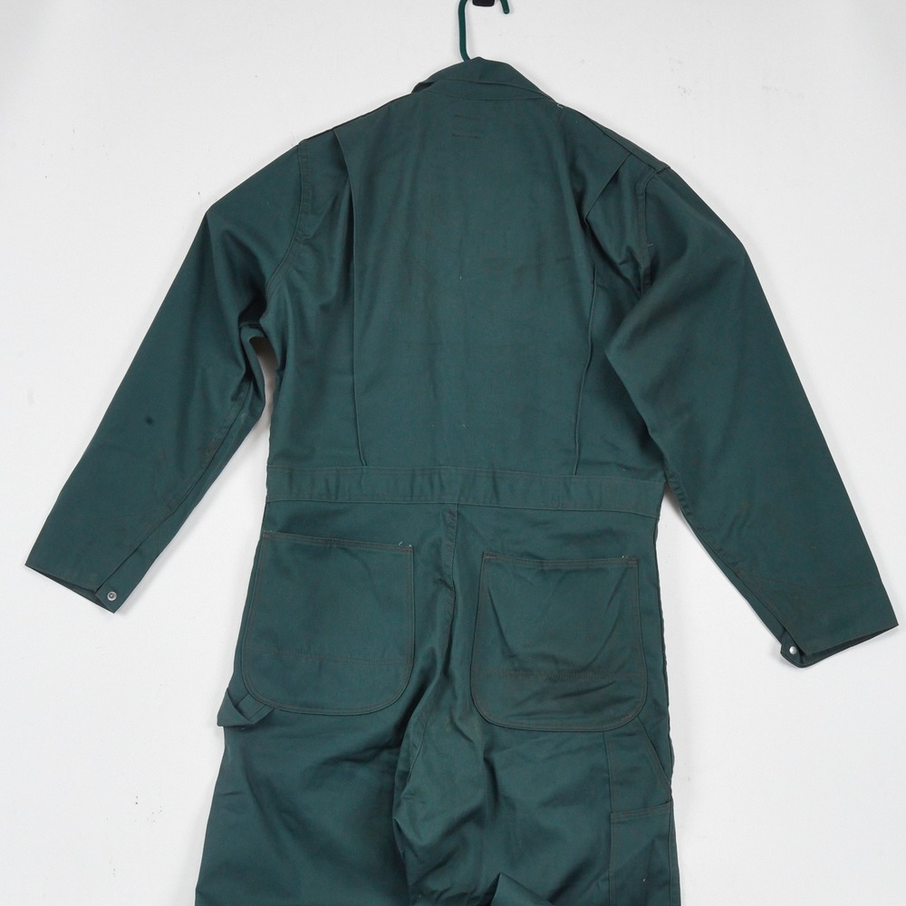 Vintage Big Ben Wrangler Coveralls Men 40 Reg Green Canvas Mechanic USA - Picture 4 of 16